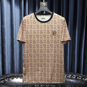 2026夏季新款高端品质丝光棉男士潮流短袖T恤QT6012AFD61021T-P70图片
