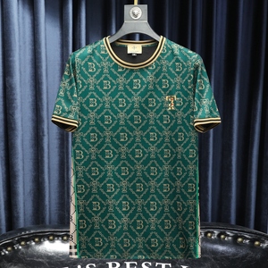 2024夏季新款高端品质丝光棉男士潮流短袖T恤QT6012AFD8387T-P75图片