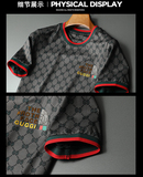 2024夏季新款高端品质丝光棉男士潮流短袖T恤QT3012AFD7024T-P70，男装T恤，钱塘6012(原3012)