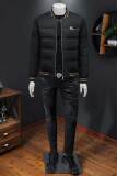 2026新款男士立领开衫时尚潮流羽绒服外套QT6012AFD7800-P300，男装羽绒服，阿丰达