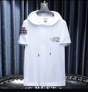 2026夏季新款高端品质丝光棉男士潮流短袖T恤QT6012AFD8514T-P80图片