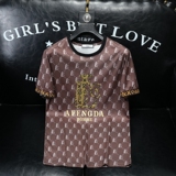 2026夏季新品质丝光棉男潮流短袖T恤QT6012AFD61033T-P70，男装T恤，阿丰达