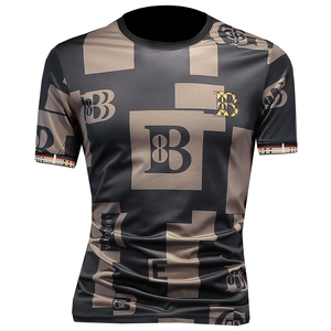 2026夏季新款高端品质丝光棉男潮流短袖T恤QT6012AFD9909T-P70图片