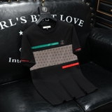 2024夏季新款高端品质丝光棉男潮流短袖T恤QT6012AFD7010-1TP70，男装T恤，阿丰达