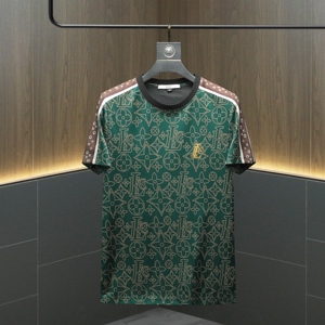 2026 夏季新高端品质丝光棉男潮流短袖T恤QT6012AFD2616T-P75图片