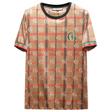 2024夏季新款高端品质丝光棉男潮流短袖T恤QT6012AFD9901T-P70，商品下架区，钱塘6012(原3012)