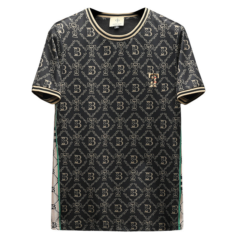 2026夏季新款高端品质丝光棉男士潮流短袖T恤QT3012AFD8387T-P75,男装T恤,阿丰达