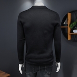 假模秋冬款新品男士翻领潮流针织衫打底毛衣QT6012AFD25006-P120，男装T恤，钱塘6012(原3012)