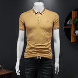 2024假模新款高端品质丝光棉男士潮流短袖T恤QT6012AFD8526T-P80，男装T恤，钱塘6012(原3012)