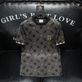 2026夏季新款高端品质丝光棉男潮流短袖T恤QT6012AFD2639T-P75，男装T恤，阿丰达