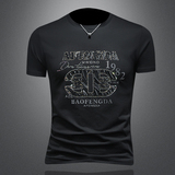 2026假模夏季新品质丝光棉男潮流短袖T恤QT6012AFD2645T-P75，男装T恤，阿丰达