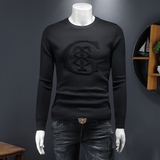 假模秋冬款新品男士圆领潮流针织衫打底毛衣QT6012AFD25025-P115，男装T恤，钱塘6012(原3012)