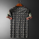 2026夏季新款高端品质丝光棉男潮流短袖T恤QT6012AFD9938T-P75，男装T恤，阿丰达