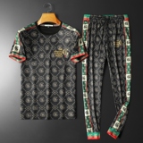 2025高端男士圆领短袖长裤运动休闲套装可单卖QT6012TZ9938P205，男装休闲套装，阿丰达