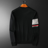 2026新款四季款男士圆领潮流刺绣时尚卫衣QT6012AFD7131Y-P125，男装卫衣，阿丰达