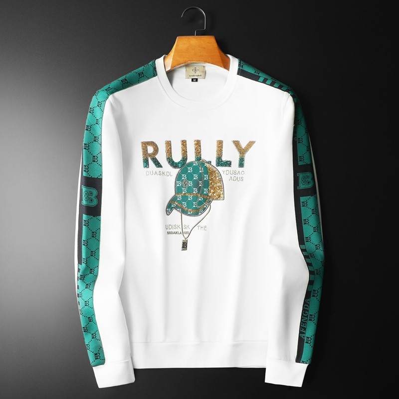 2026新款四季款男士圆领潮流时尚长袖卫衣QT6012AFD3011Y-P125，男装卫衣，阿丰达