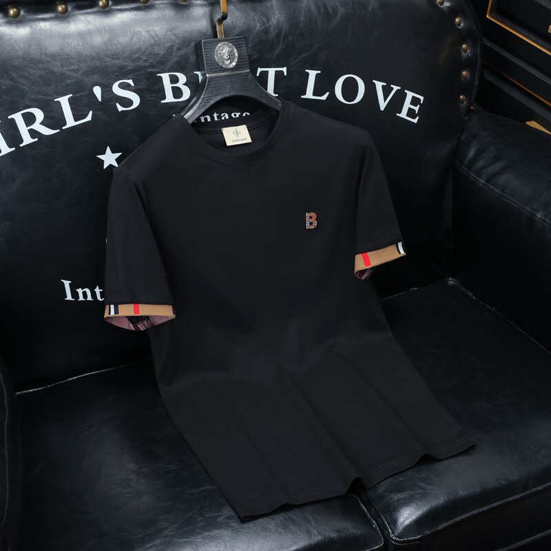 2026夏季新款高端品质丝光棉男士潮流短袖T恤QT6012AFD61013T-P70，男装T恤，阿丰达