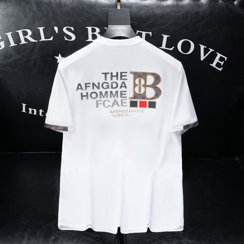 2024夏季新款高端品质丝光棉男士潮流短袖T恤QT6012AFD8551T-P75,男装T恤,阿丰达