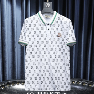 2024夏季新款 高端品质丝光棉男士潮流短袖T恤QT6012AFD8529T-P80图片