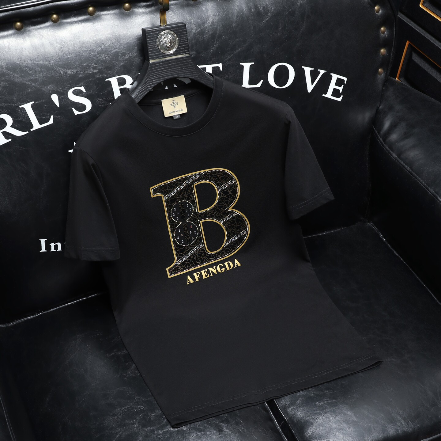 2026夏季新款品质丝光棉男潮流短袖T恤QT6012AFD2606T-P75，男装T恤，阿丰达