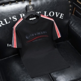 2026夏季新款品质丝光棉男潮流短袖T恤QT6012AFD2621T-P75，男装T恤，阿丰达