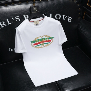 2026夏季新款品质丝光棉男潮流短袖T恤 QT6012AFD2603T-P75，男装T恤，阿丰达