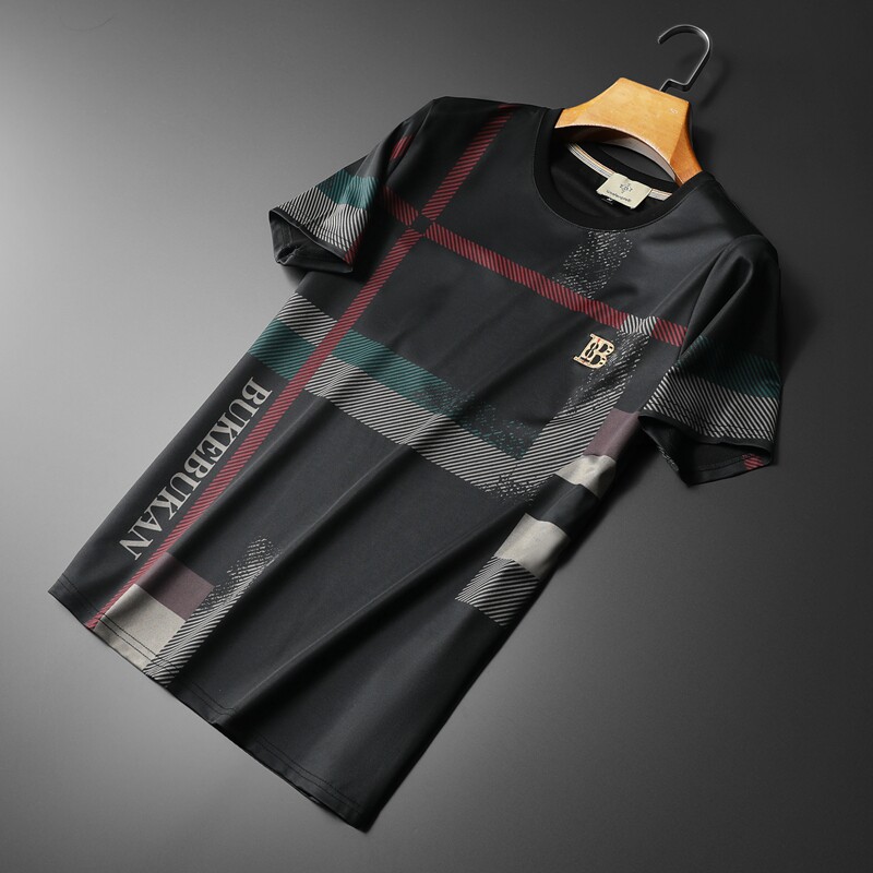2026夏季新款高端品质丝光棉男士潮流短袖T恤QT3012AFD7001T-P70,男装T恤,阿丰达
