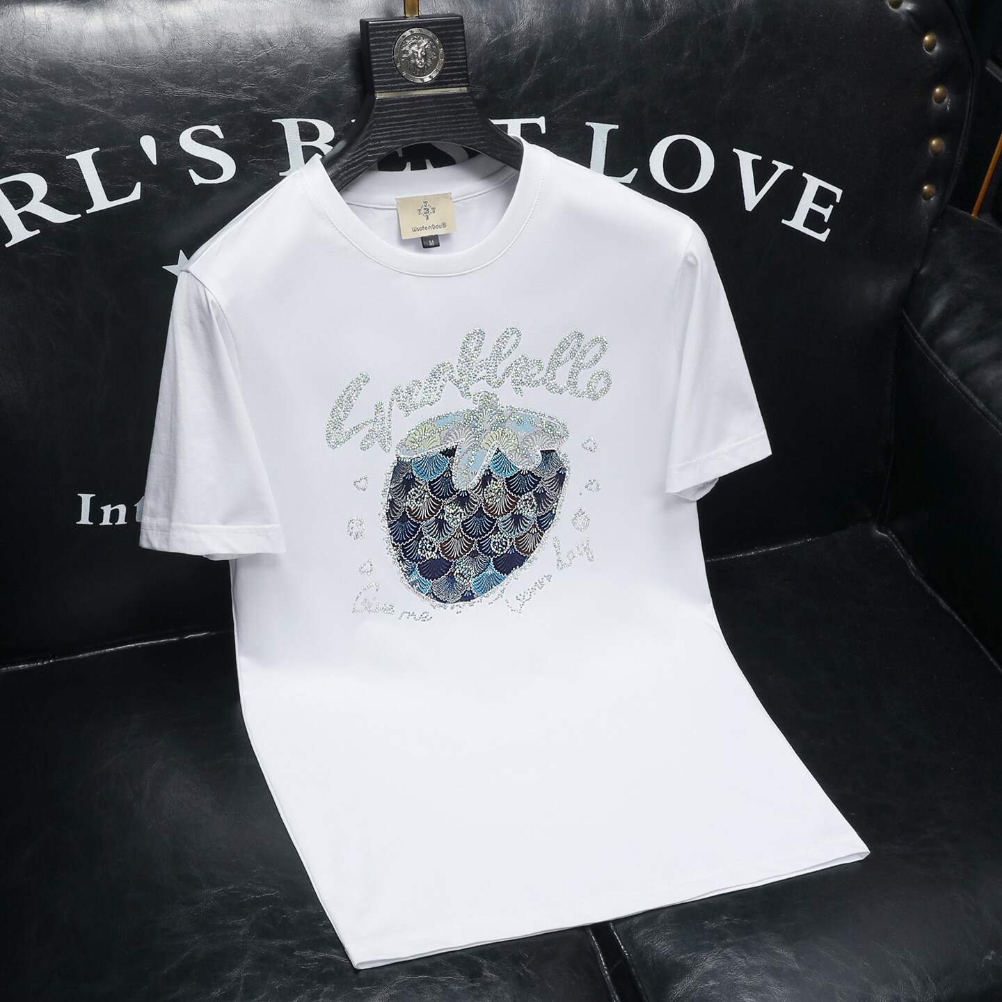 2026夏季新款品质丝光棉男潮流短袖T恤QT6012AFD2642T-P75，男装T恤，阿丰达