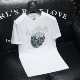 2026夏季新款品质丝光棉男潮流短袖T恤QT6012AFD2642T-P75，男装T恤，阿丰达