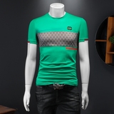 假模夏季新款高端品质丝光棉男潮流短袖T恤QT3012AFD7010T-P70，商品下架区，钱塘6012(原3012)