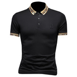 2024假模新款高端品质丝光棉男士潮流短袖T恤QT6012AFD8526T-P80，男装T恤，钱塘6012(原3012)