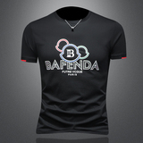 2026假模夏季新品质丝光棉男潮流短袖T恤QT6012AFD2618T-P75，男装T恤，钱塘6012(原3012)