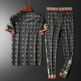 2025高端男士圆领短袖长裤运动休闲套装可单卖QT6012TZ9938P205，男装休闲套装，阿丰达