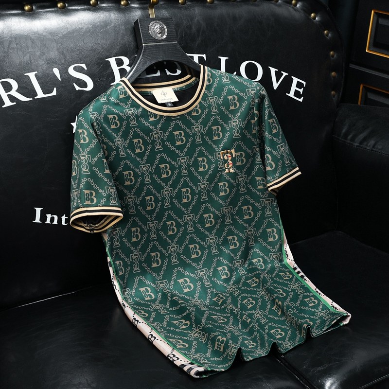 2026夏季新款高端品质丝光棉男士潮流短袖T恤QT6012AFD8387T-P75，男装T恤，阿丰达