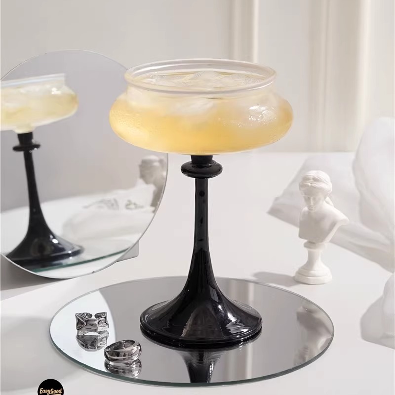 简约高硼硅玻璃高脚杯鸡尾酒杯