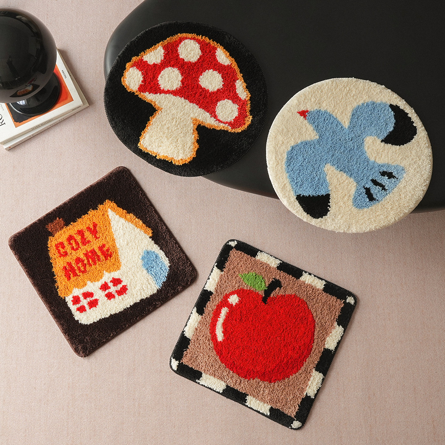 Easygood防滑簇绒椅垫家用办公室防凉久坐屁股垫学生多功能坐垫