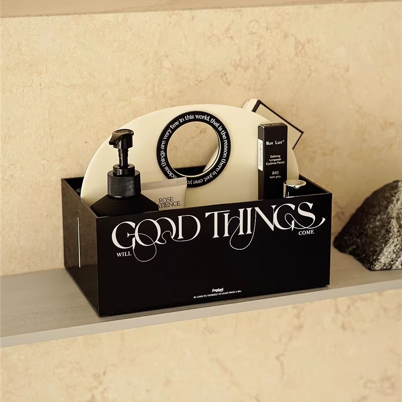 北欧亚克力储物盒大容量收纳盒