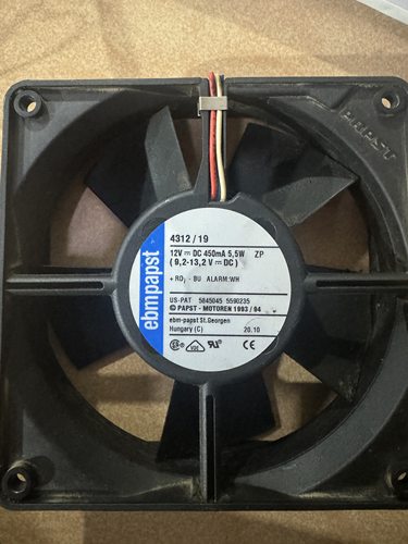 4312/19 德国ebmpapst散热风扇 紧凑型轴流风机 DC12V 5W