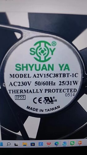 A2V15C38TBT-1C AC230V25/31W 原装正品玄亚 进口铝框风扇