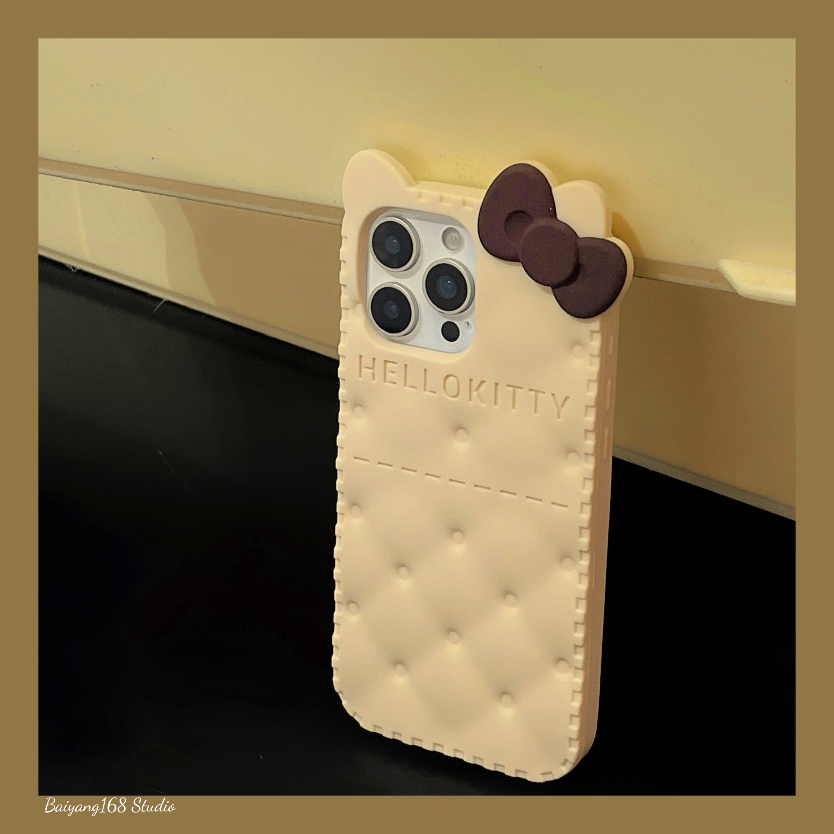 可爱饼干KT猫适用iPhone手机壳