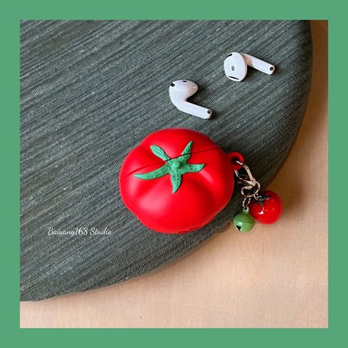 立体西红柿适用Airpods保护套