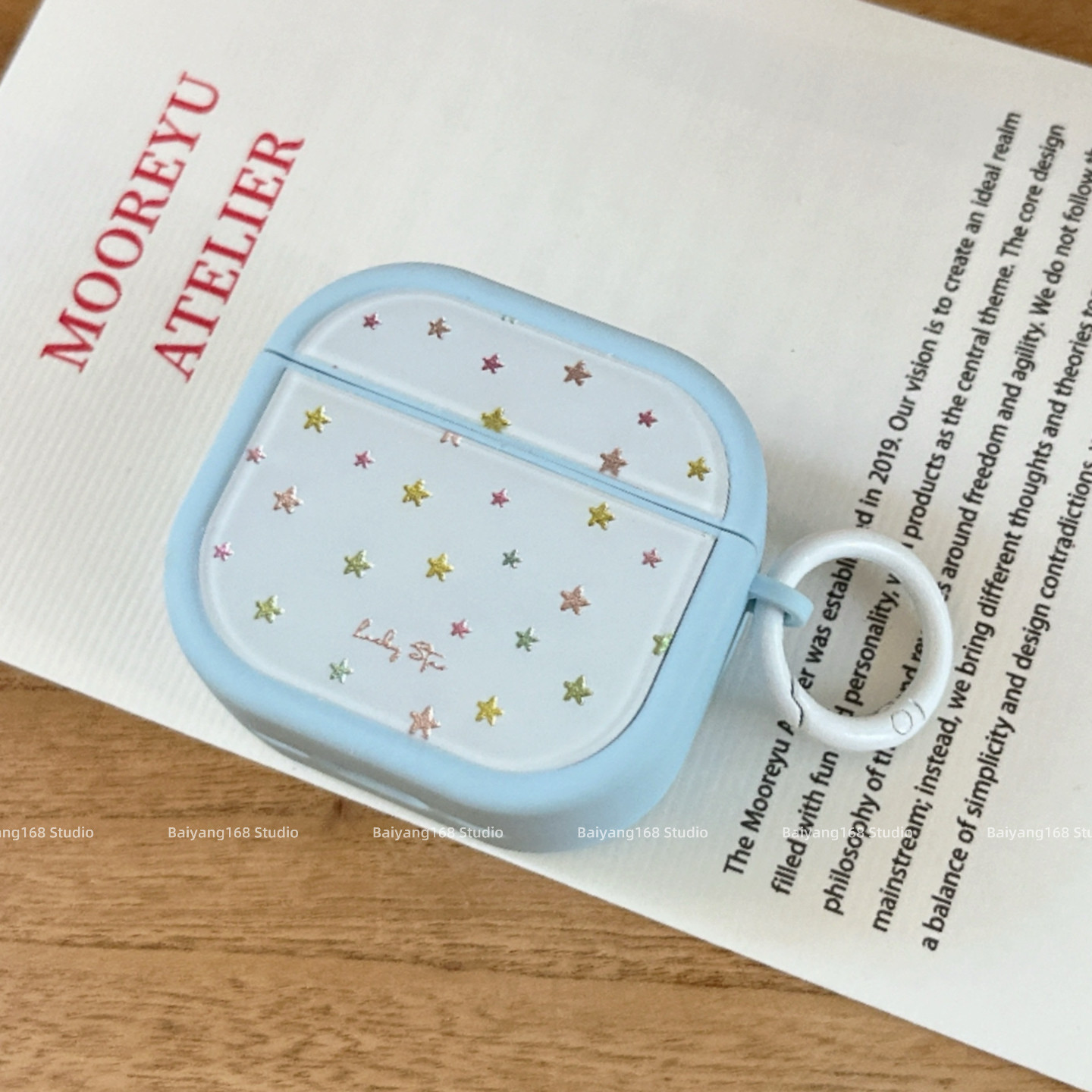 ins风鎏金星星适用airpods4保护套苹果耳机保护壳airp