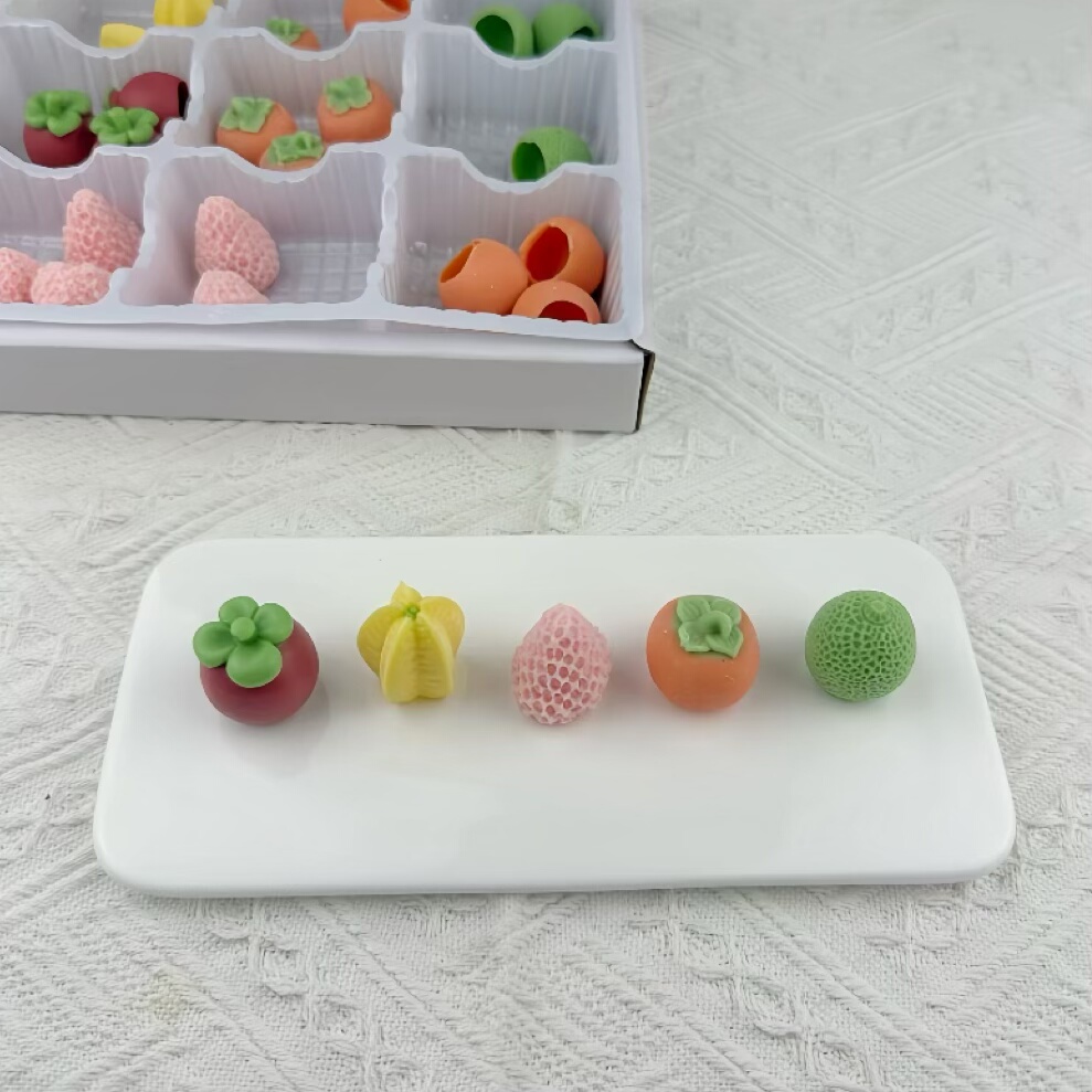 巧克力水果系列蛋糕装饰摆件草莓山竹杨桃烘焙甜品台装扮配件