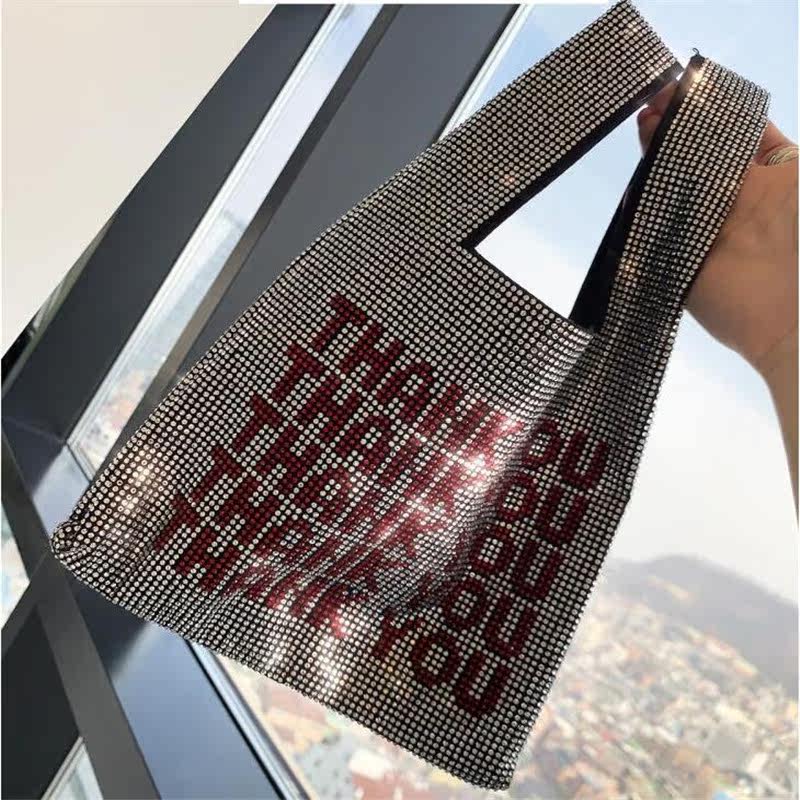 2019 new pattern Texture Tang Yan Net Red Small static Same item thank you Diamond Handbag bling Woman bagin the Leather/Lady bags/Men's bag, Ms. bags  category - from Buy2taobao.com to provide professional Taobao agent buy service