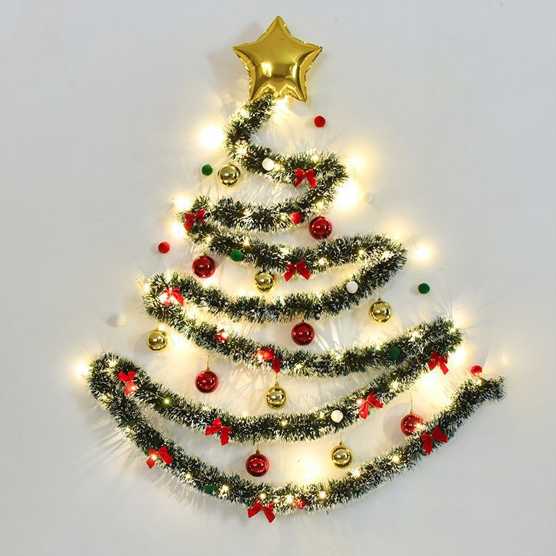 ins圣诞树毛条藤条diy材料包装饰场景圣诞节氛围布置背景墙速卖通