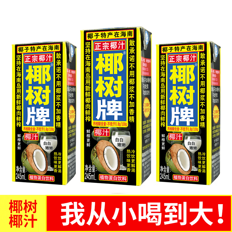 正宗海南特产植物蛋白饮料椰树牌
