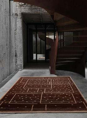 法式客厅地毯复古时髦沙发简约地毯高级轻奢耐脏卧室床边毯2024款