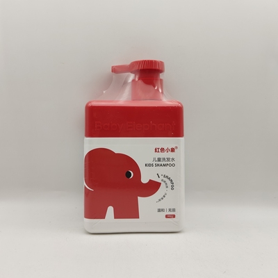 红色小象儿童洗发水女孩男童专用温和清洁0-6到12岁以上顺滑蓬松