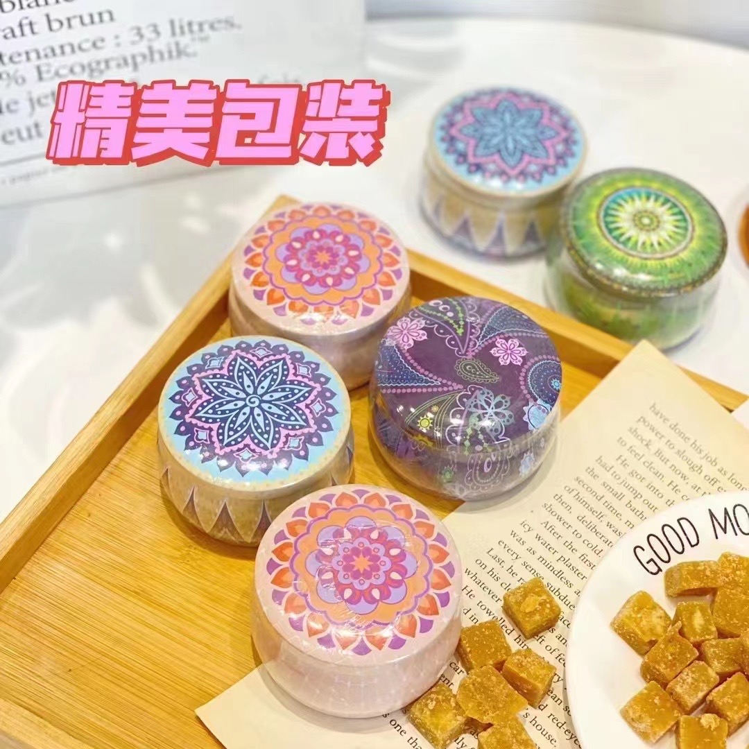 百草眯到梨膏糖年货礼盒儿童果味手工伴手礼秋梨膏网红卡通花罐子