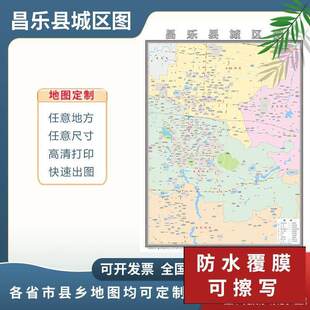 昌乐县城区图2024定制市区地图街道图新版楼盘小区中介办公室挂图